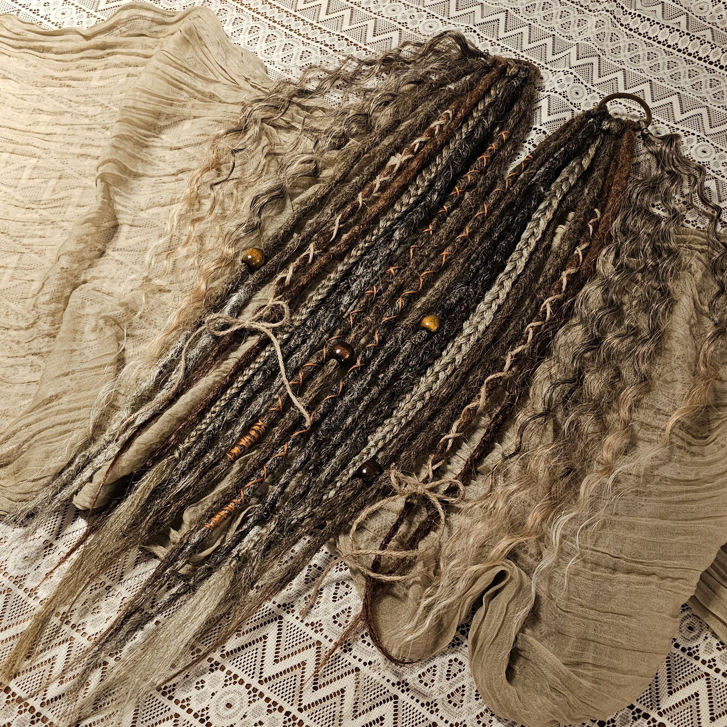 Dreadlock Hair Tie- Brown