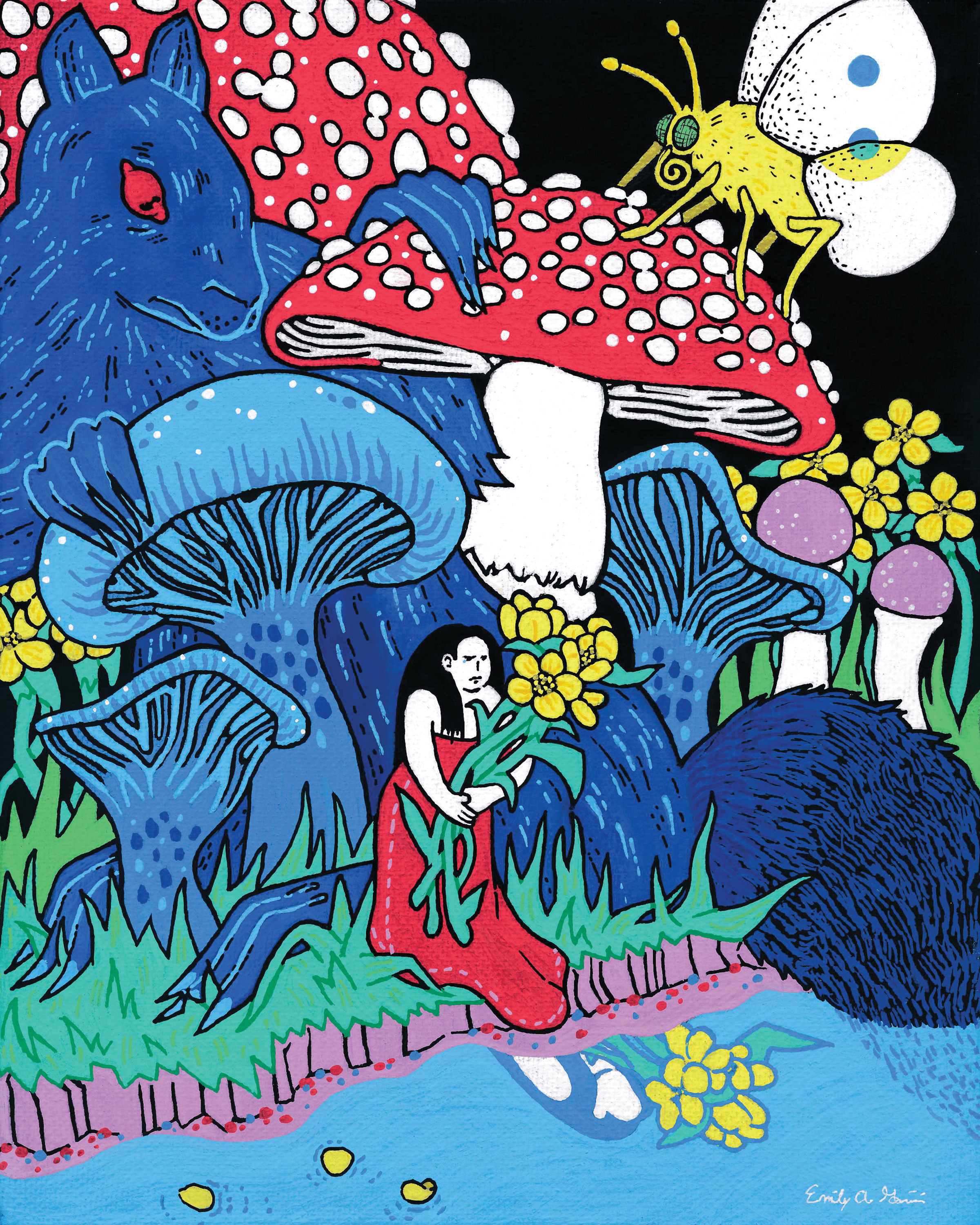 Fairytale Funeral // 8x10 // posca marker