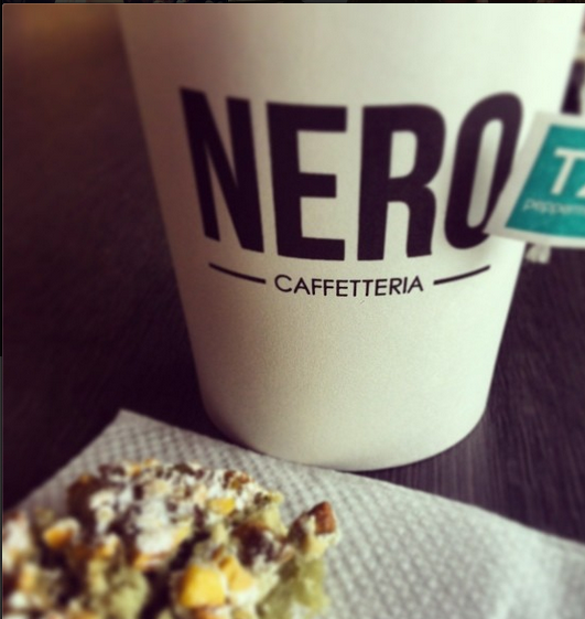 Brand identity for Nero Caffeteria