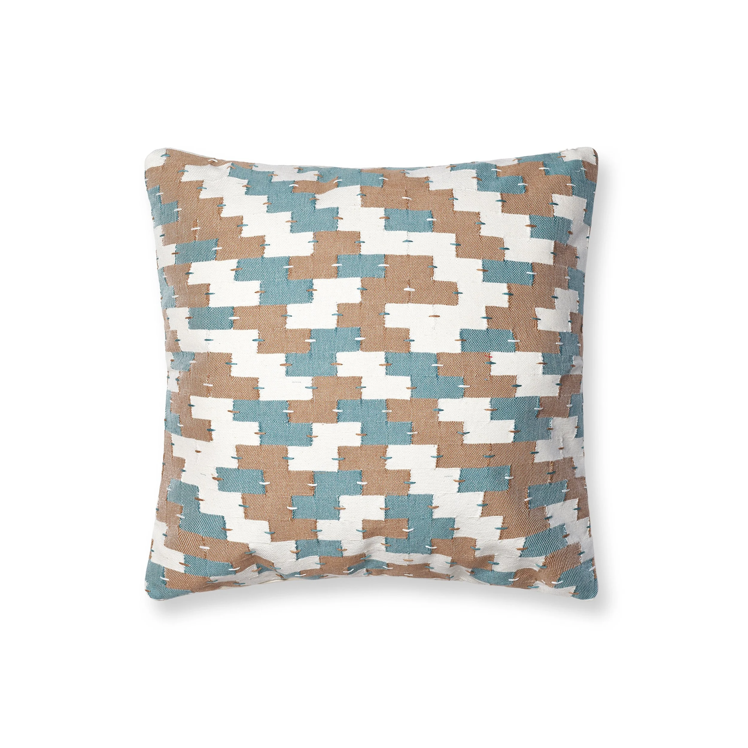 Ladrillo Throw Pillow -Teal Blue-250-SQ-CE.jpg