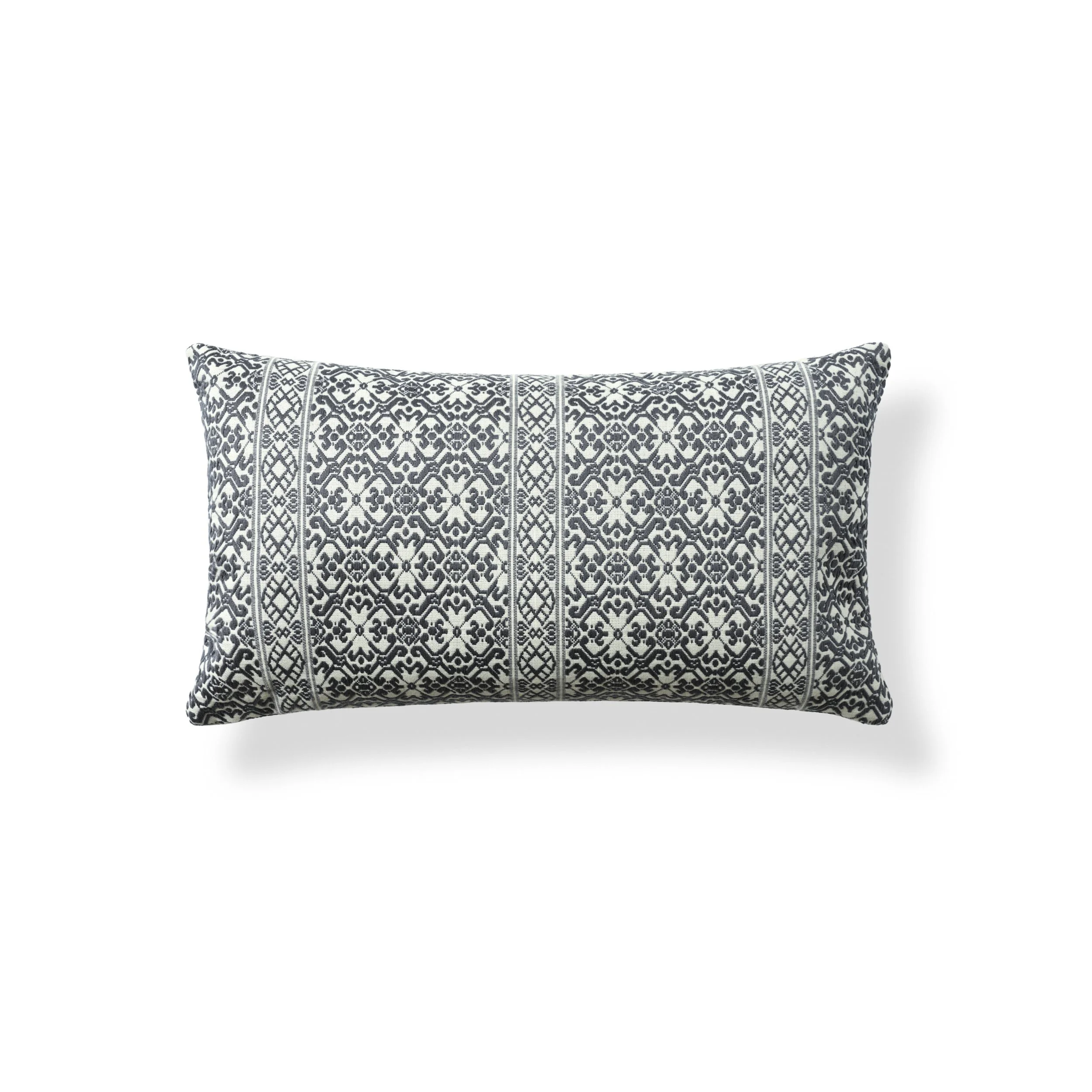 Floral Lumbar Pillow - Steel Blue _ 232-LL-AO.jpg