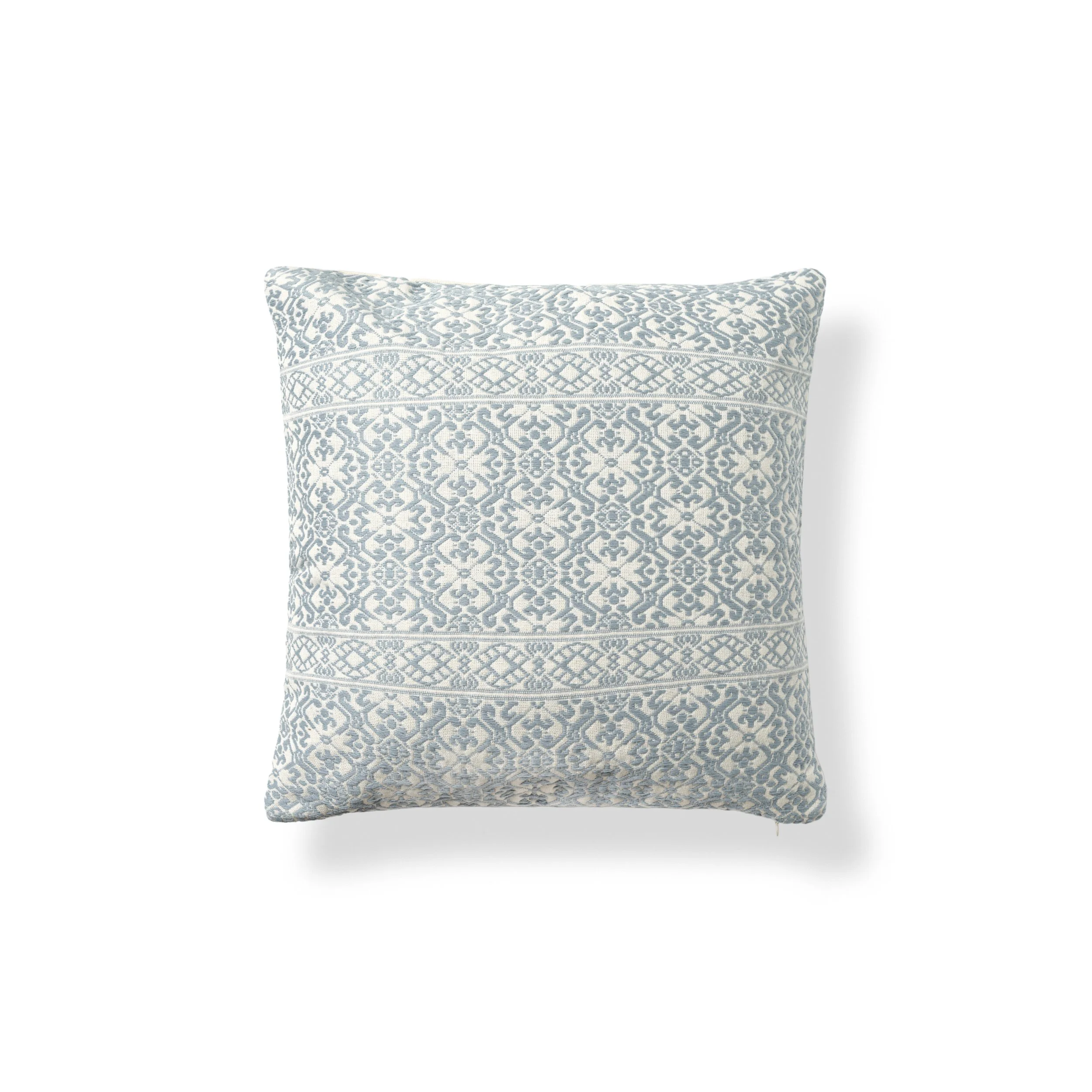 Floral Sofa Throw Pillow  - Ice Blue _ 252-SQ-AC.jpg