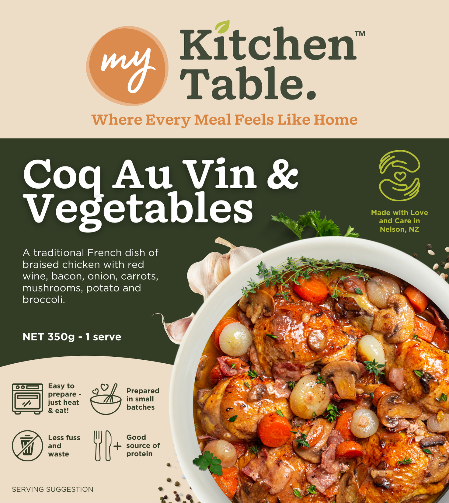 My Kitchen Table New Zealand - Chef quality meals proudly made fresh and frozen in Nelson