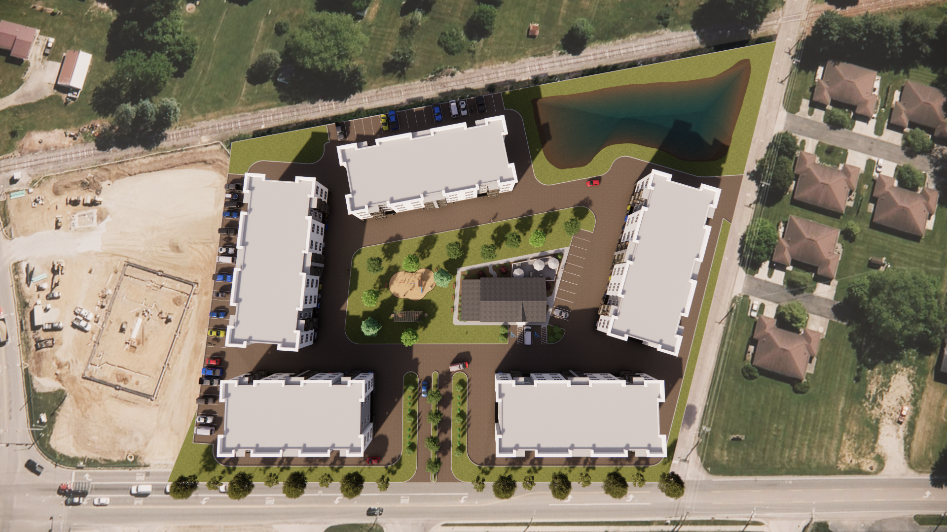 1 - 5 Apartment Buildings - Site Plan.png