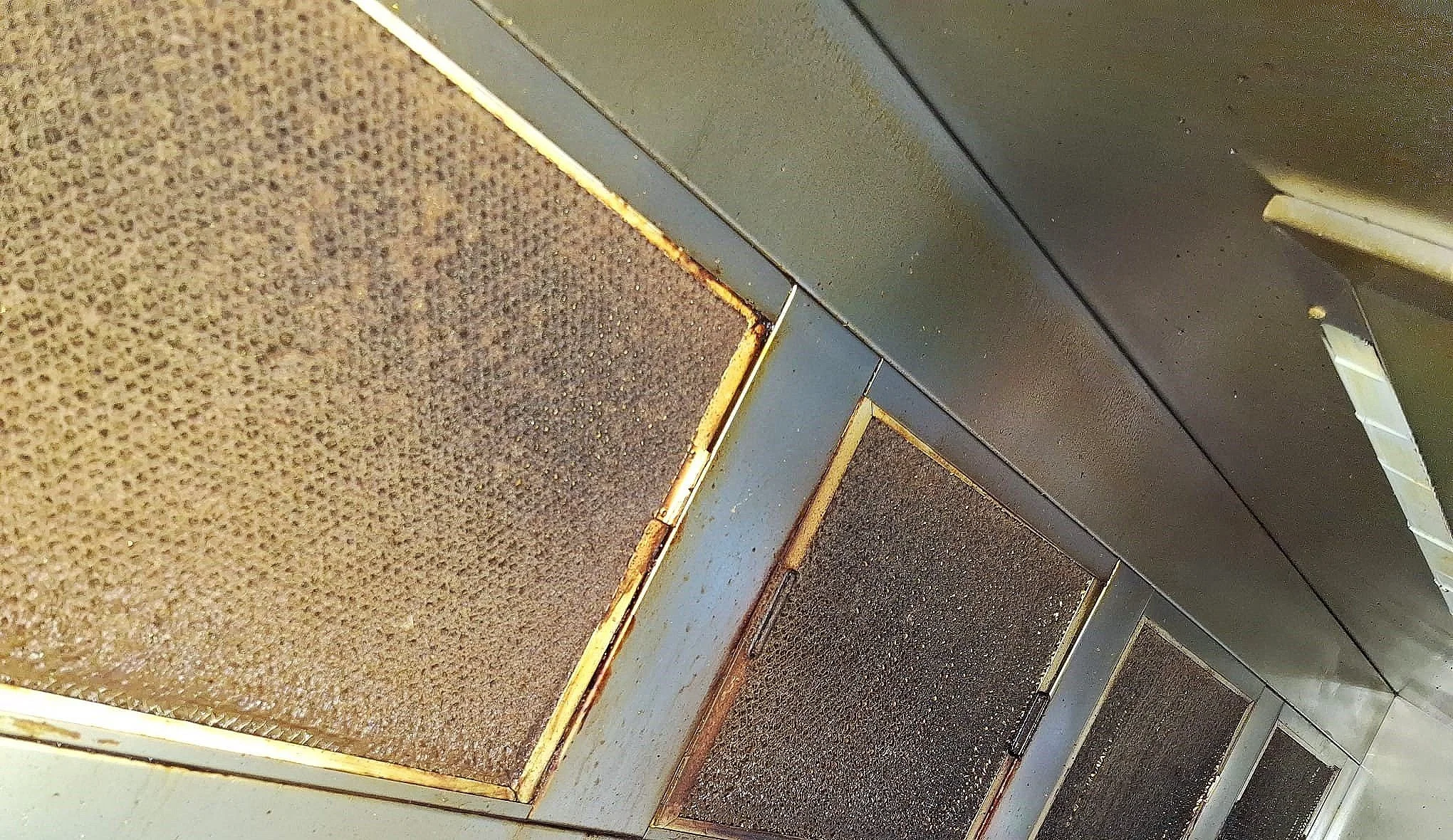 Kitchen Canopy before cleaning