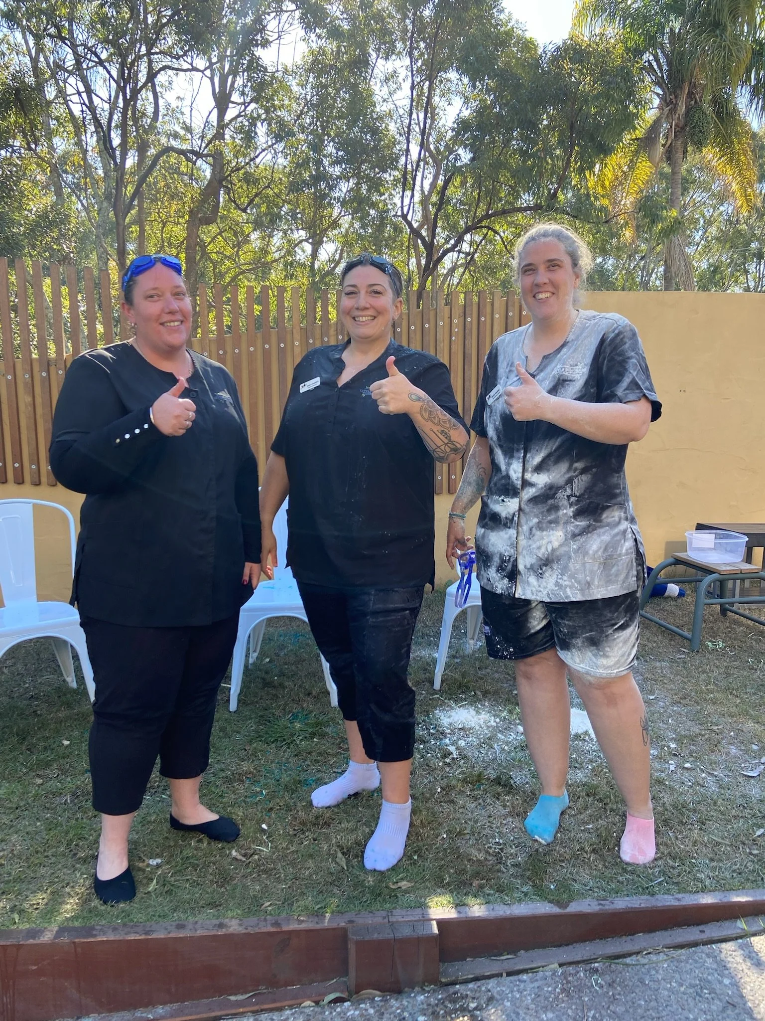 Jess Nat and Bec after management meltdown.JPG