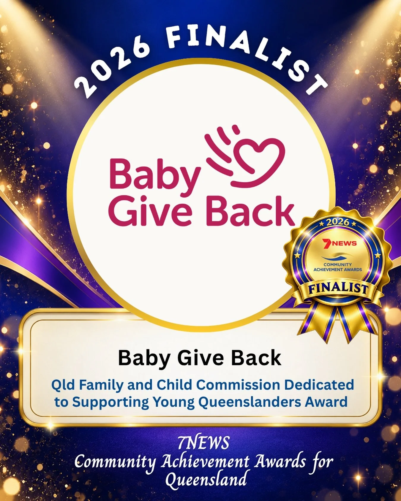 Behind every Clothing Box, Safe Start Box and pack of nappies is a community that chose to show up 🫶

We&rsquo;re so proud to share that Baby Give Back is a finalist in the Community Achievement Awards for the &ldquo;Dedicated to Supporting Young Qu