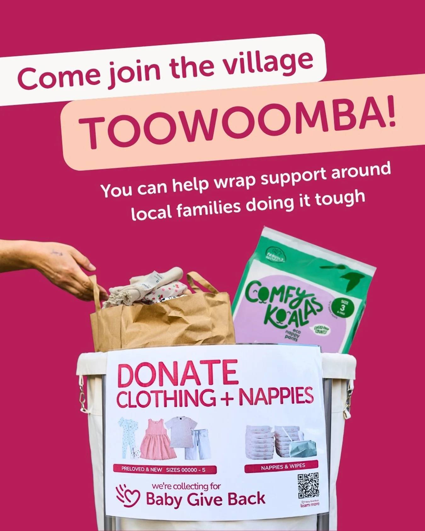 Toowoomba families, we&rsquo;d love your help to support families doing it tough across the Darling Downs 🙏

You can make a real difference for families close to home by donating items your little ones have outgrown. We&rsquo;re collecting quality p