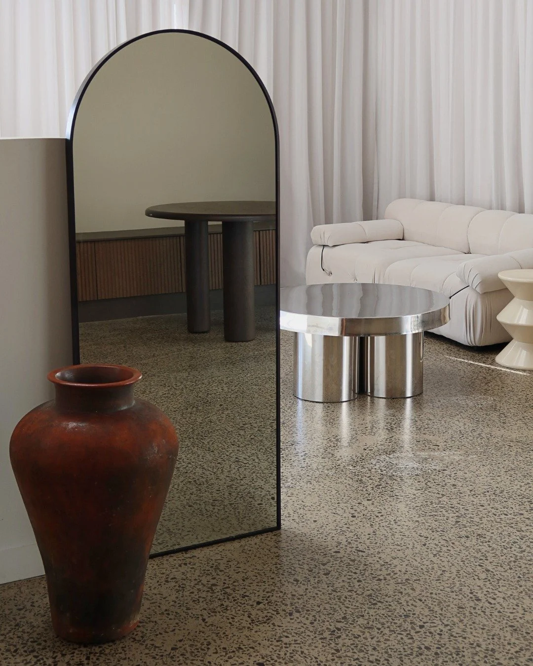 Soft textures meet sharp edges.
Everything here was made to hold space &mdash; not fill it.

&ldquo;THE ART IS IN THE QUIET.&rdquo;