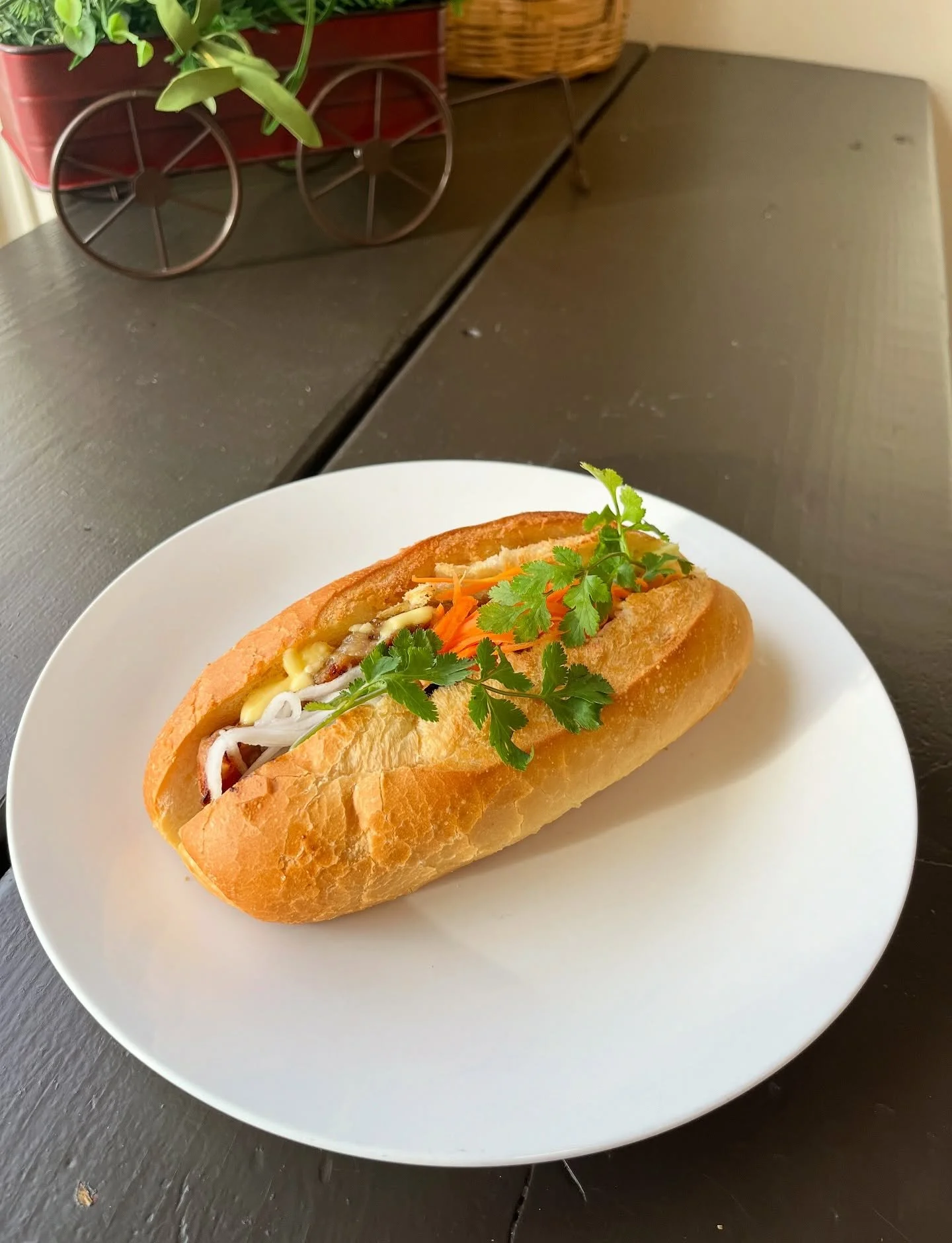 Happy National Sandwich Day! 🥪🎉 Celebrate with our delicious Banh Mi &mdash; the perfect sandwich with a Vietnamese twist!