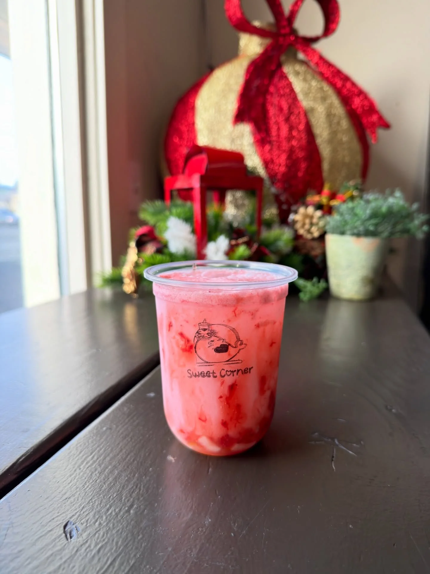 Strawberry Italian soda = instant mood boost 🍓✨&rdquo;