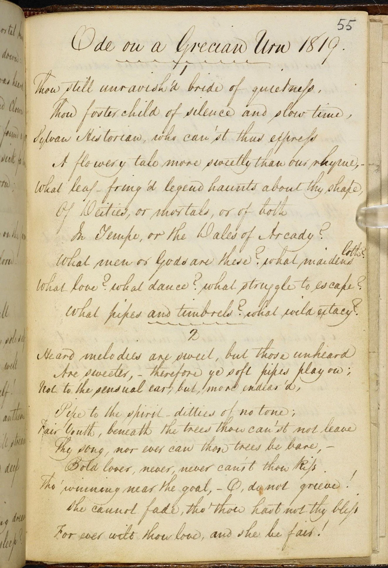 Course | The Odes of John Keats with Sean Hughes&nbsp;&nbsp;| Virtual 
