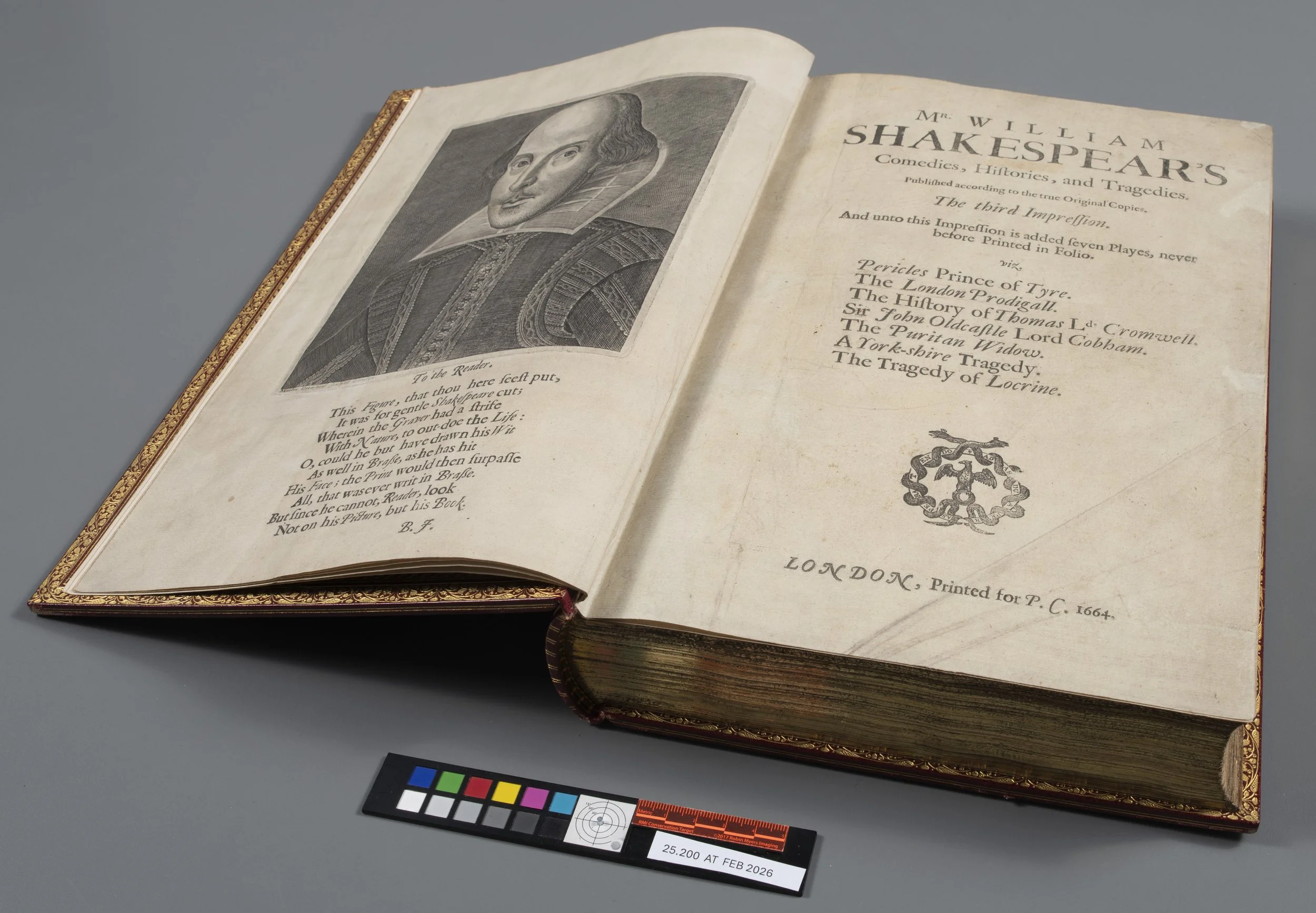 William Shakespeare (1564-1616), Mr. William Shakespear's comedies, histories, and tragedies ... London: Printed for P.C., 1664. 