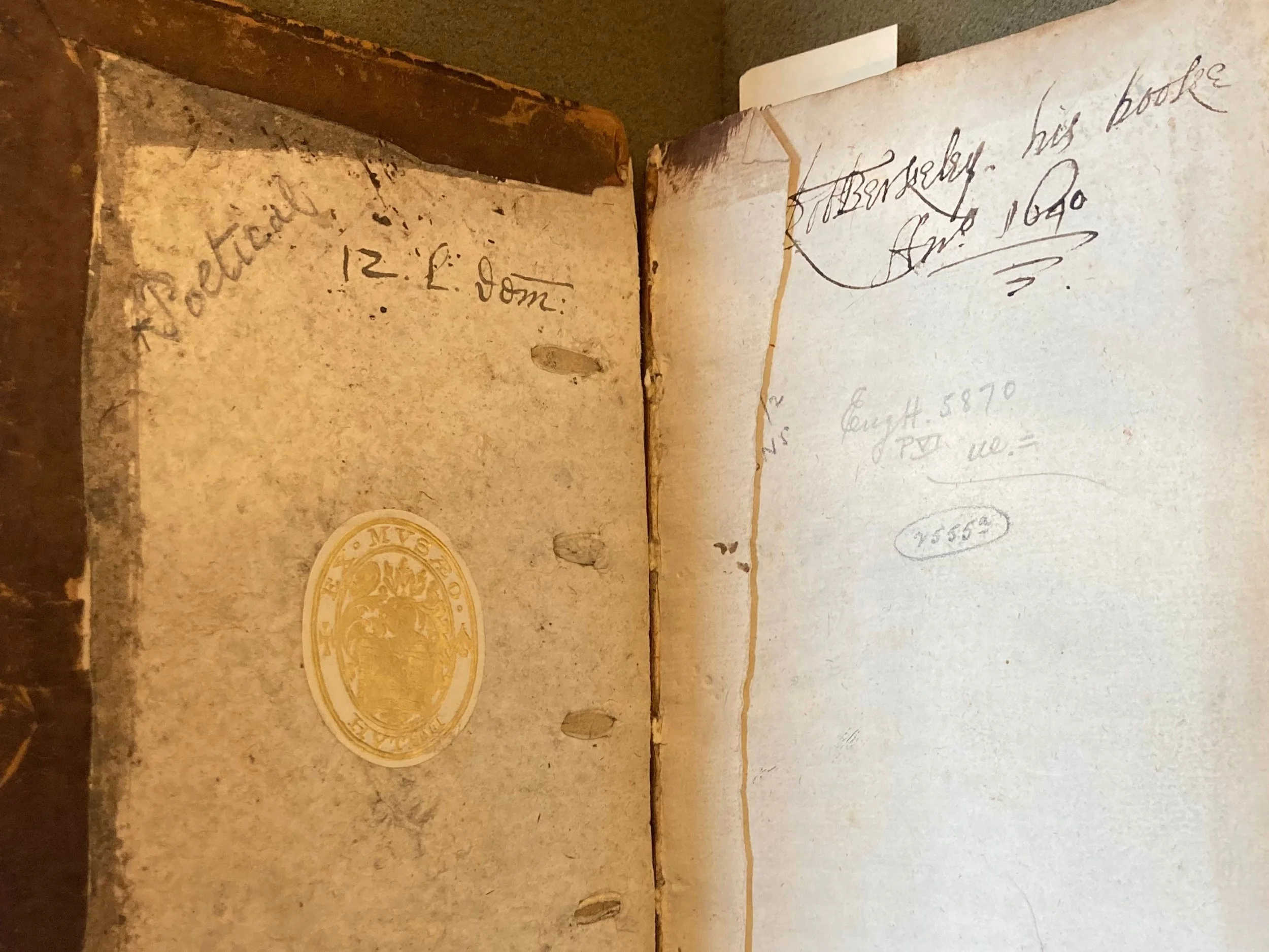 Poetical manuscript commonplace book, with medical receipts. Between 1640-50. Rosenbach Museum &amp; Library, MS 240/2. Image courtesy of Marissa Nicosia
