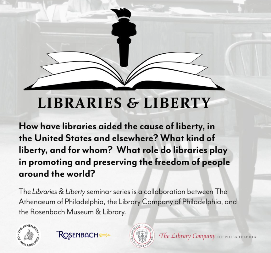 The Rosenbach, The Library Company, and The Athenaeum Announce Joint Seminar Series