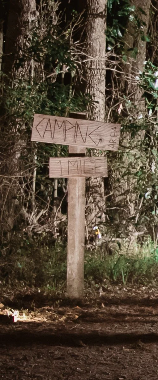 8' Wood Camping Sign (from "Do Not Touch")