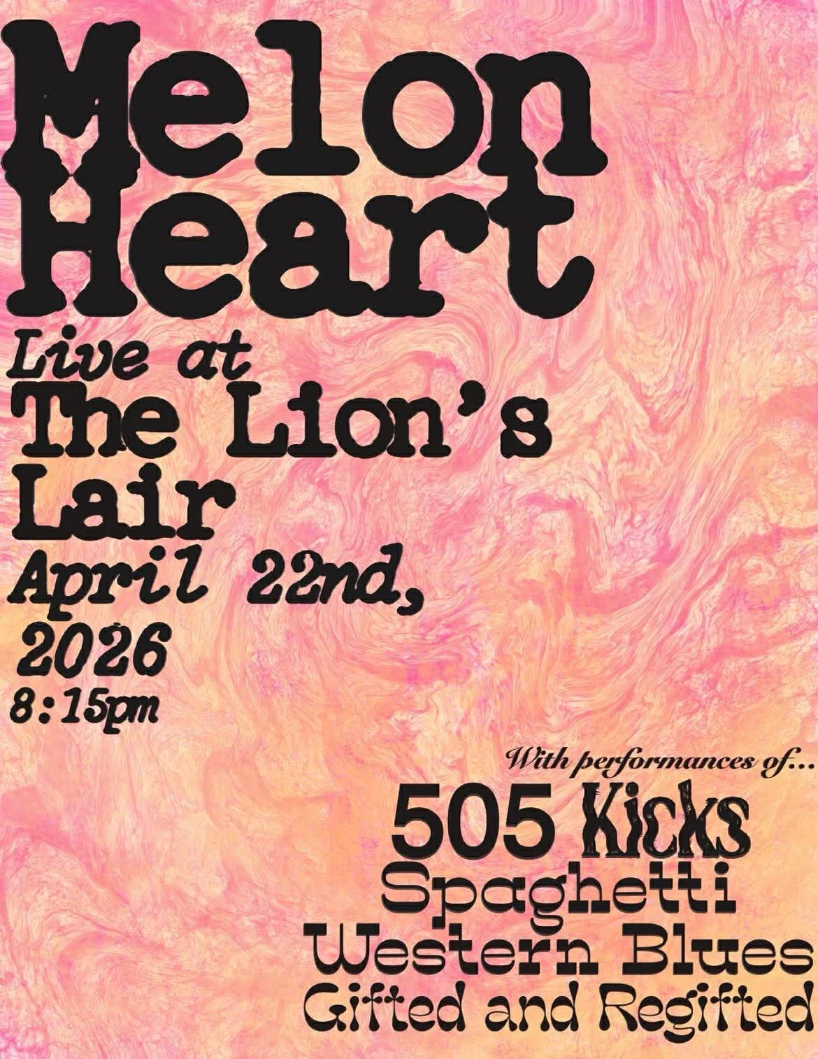 Wednesday Open Mic (Music) Jonny Melon Heart 
