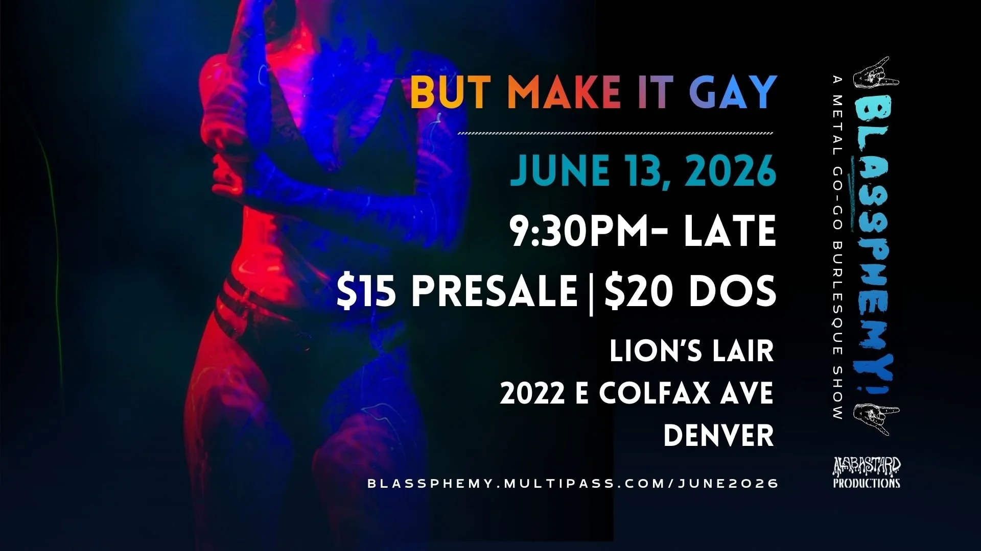 Blassphemy! A Metal GoGo-Burlesque Show: But Make it Gay