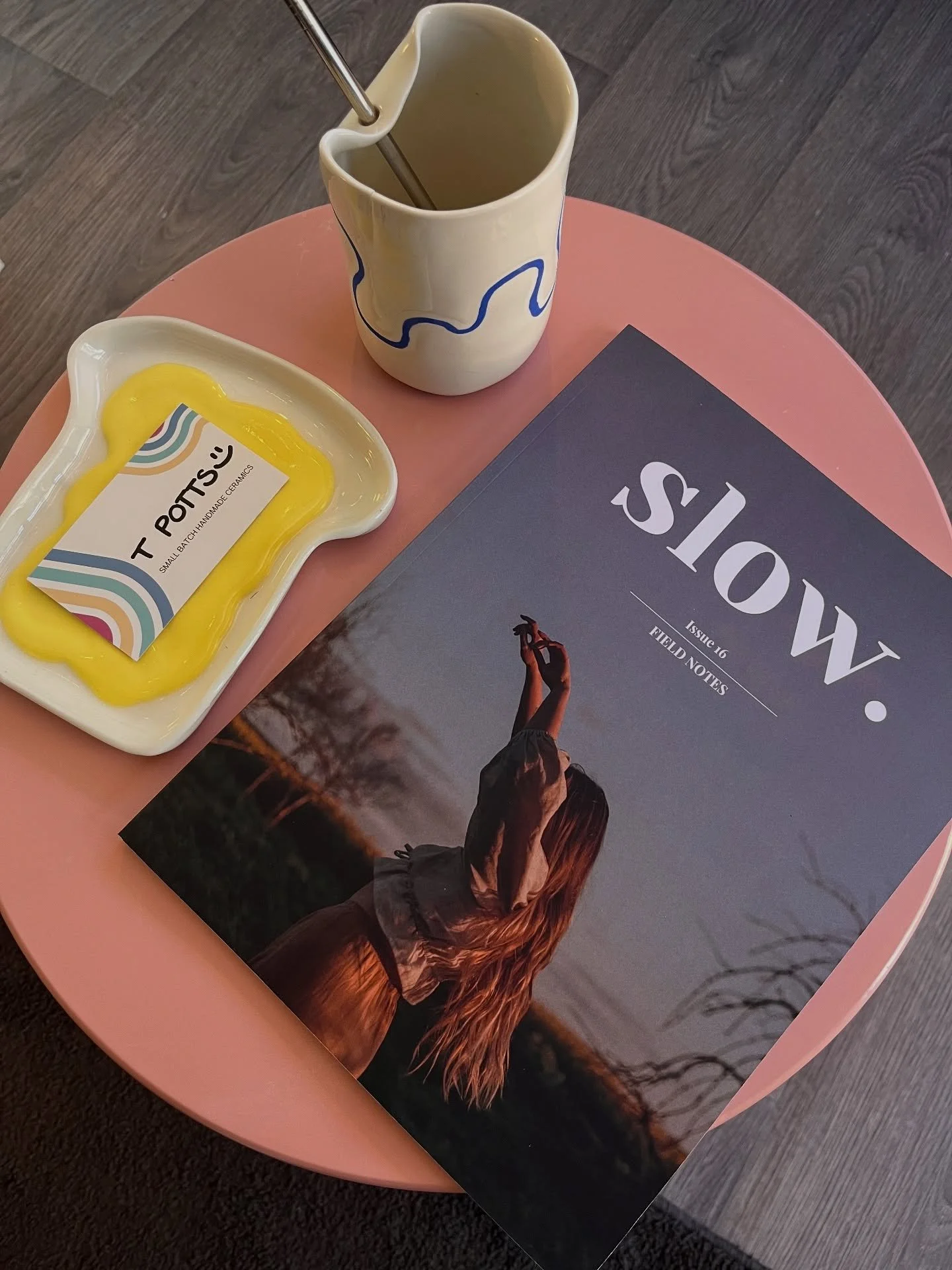 T Potts is in @slow_journal eeeeeeee!! Crying, framing, sending to my mum 🥹🫖📖