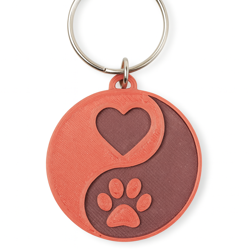 Pawprint Keychain
