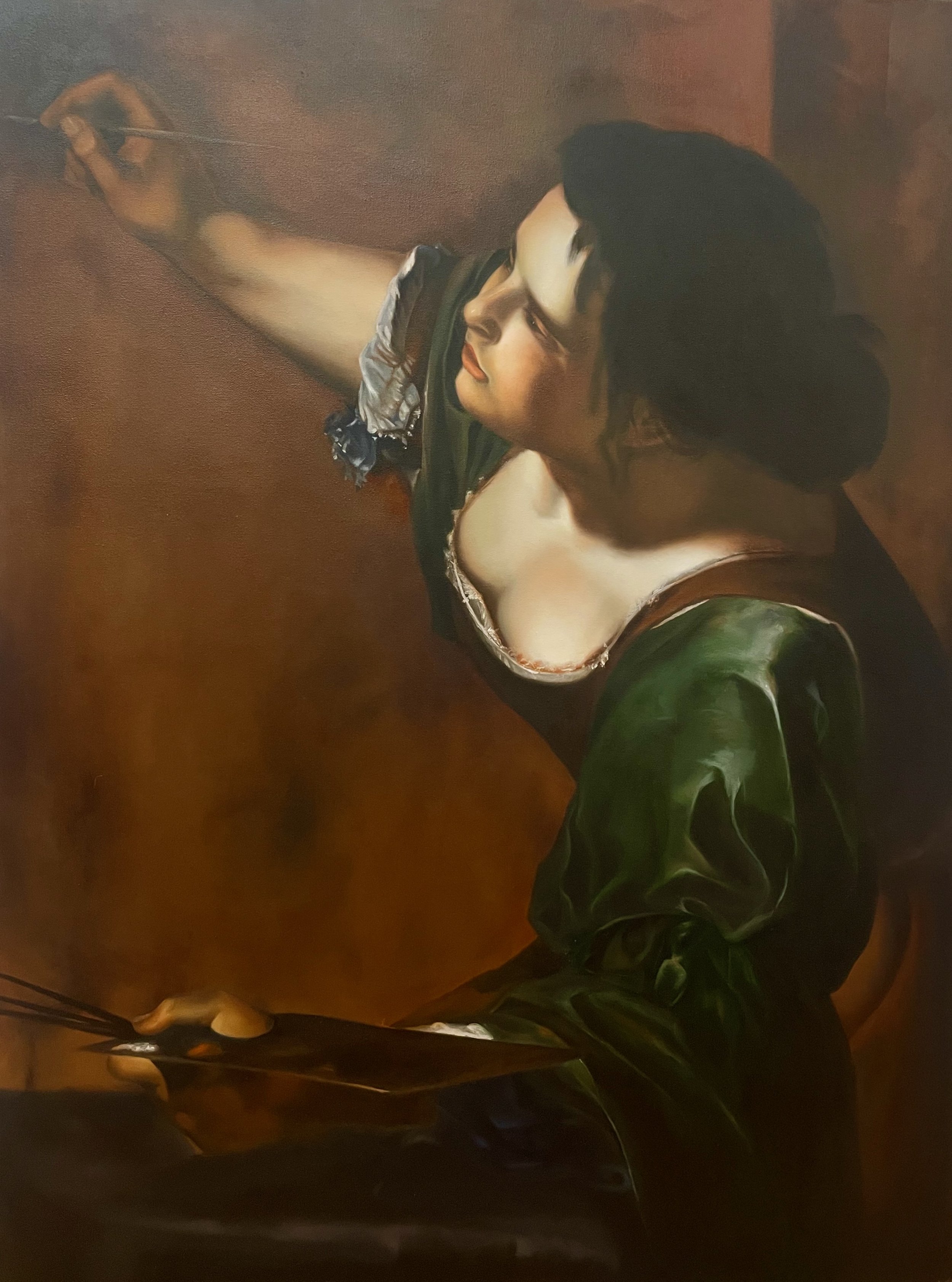 Self-Portrait, after Artemisia Gentileschi