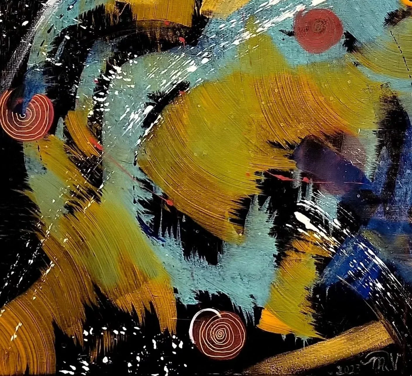Liberation - رهایی | Acrylic on canvas, 16' x 20' | 2023