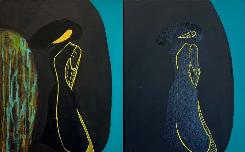 New & Learn NO! | Acrylic & oil on double canvas, 20' x 16' | 2024