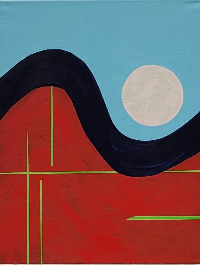Lost - گمشده | Acrylic on canvas, 20' x 16' | 2023