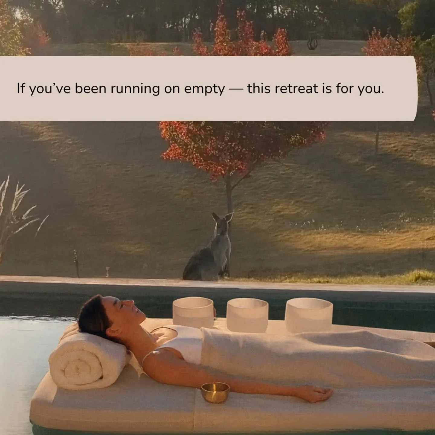 Craving rest?

Last two spots for our Art of Rest day retreat. Join us and explore different ways to rest outside of sleep.

A nourishing day retreat in Metcalfe, Victoria. Every detail has been crafted for your comfort. 

See you on the 9th November