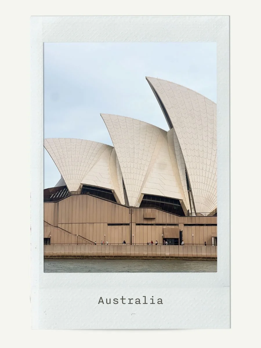 Sydney Opera House in Australia with a clear sky
