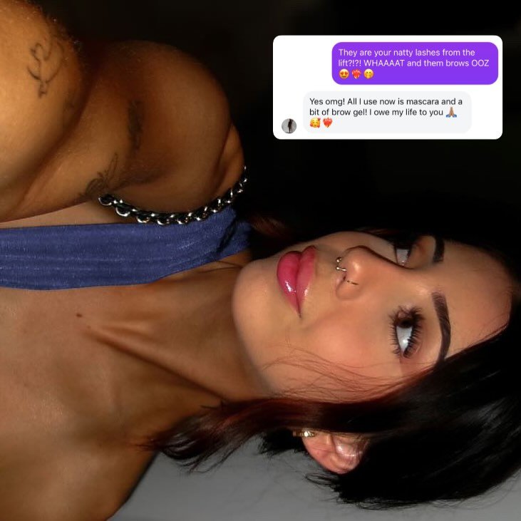 These natty lashes are becoming a SLAYYYY ❤️&zwj;🔥

Yall make me look good not the other way around 👀👀👀

@nikimarlee gets a Lash Lift &amp; Tint + Brow Lammy 🧚💫
