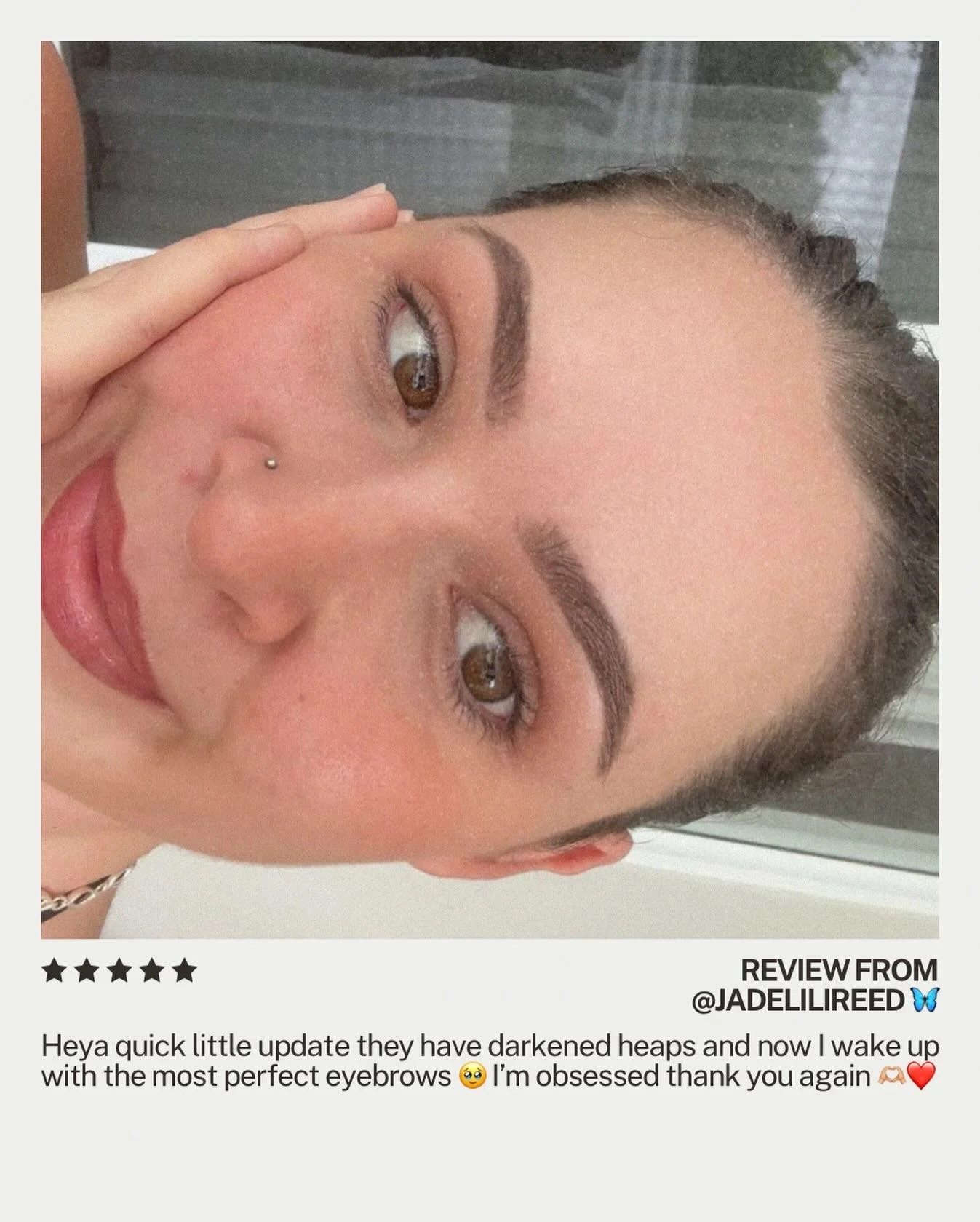 She said it best 🤎✨

&ldquo;Obsessed&rdquo; with her healed brows and honestly&hellip; same.
Yay to maintenance free brows! Wake up and go 💁🏻&zwj;♀️

Healed results are where the magic really shows. 🧚&zwj;♀️✨

#healedbrows #cosmetictattoo #browgo