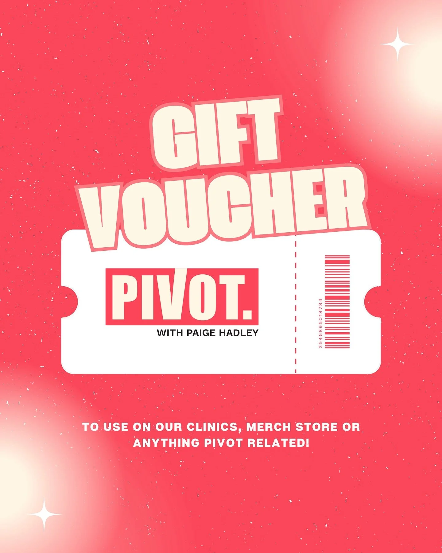 🎁 PIVOT Gift Vouchers are here!!

Looking for the perfect gift for a netball lover? A PIVOT Gift Voucher lets them choose from our range of programs, sessions, clinics, merch and mentoring sessions - designed to inspire, develop skills, and grow con