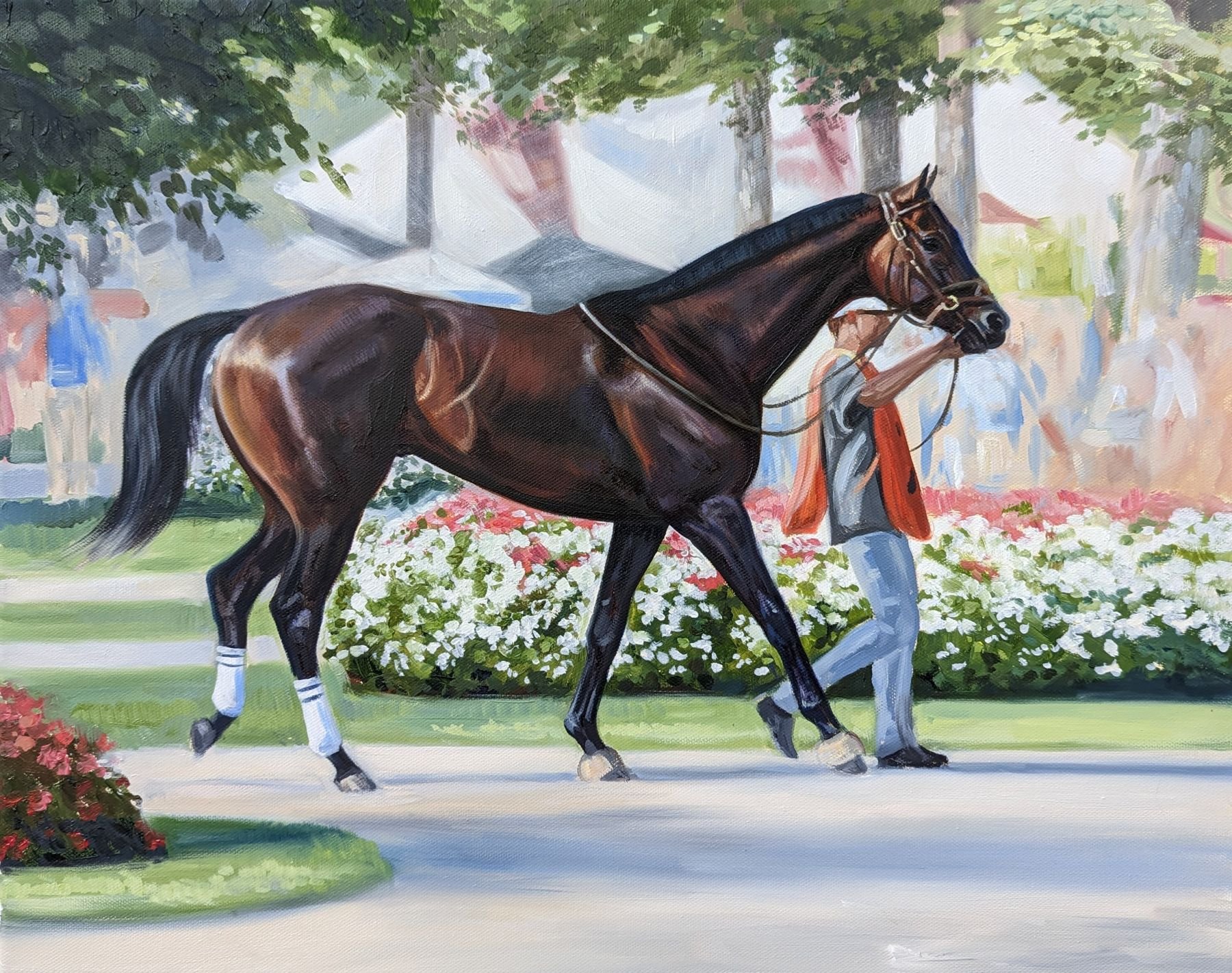 Ready for the Race, 16x20
