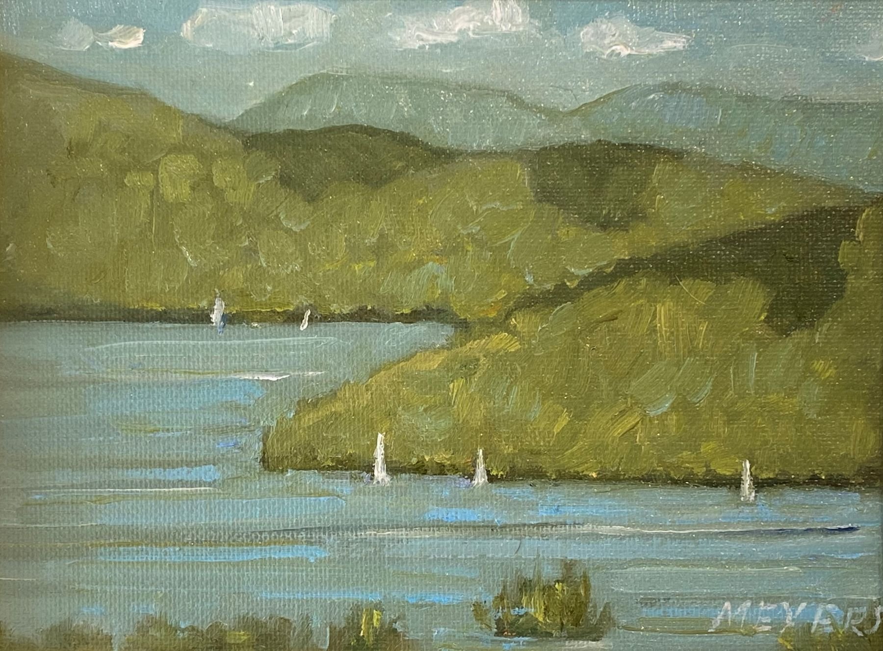 View from Lake GeorgeII, 6x8.jpeg