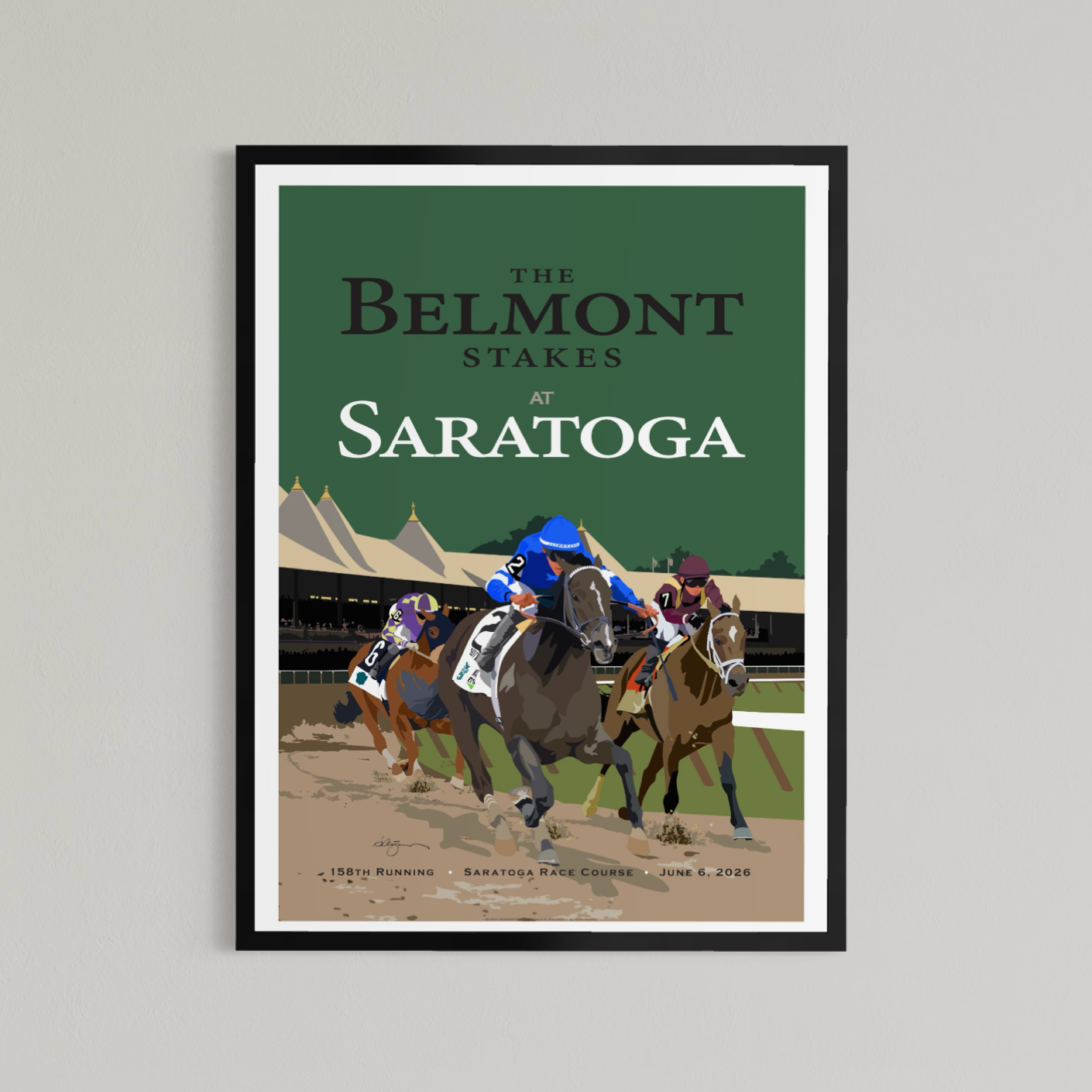 Belmont Stakes Poster 2026 - 2024