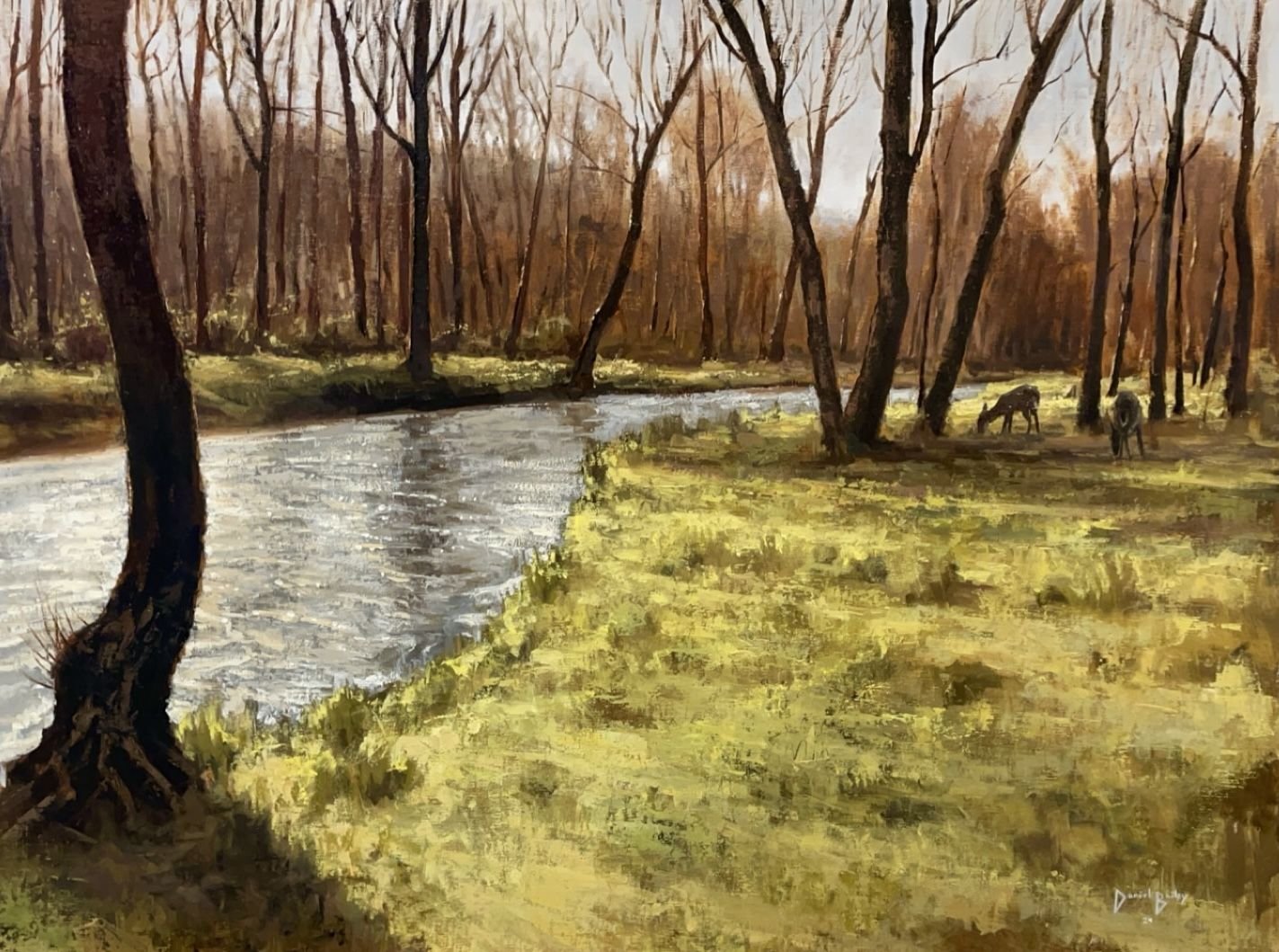 First Green of Spring, 18x24