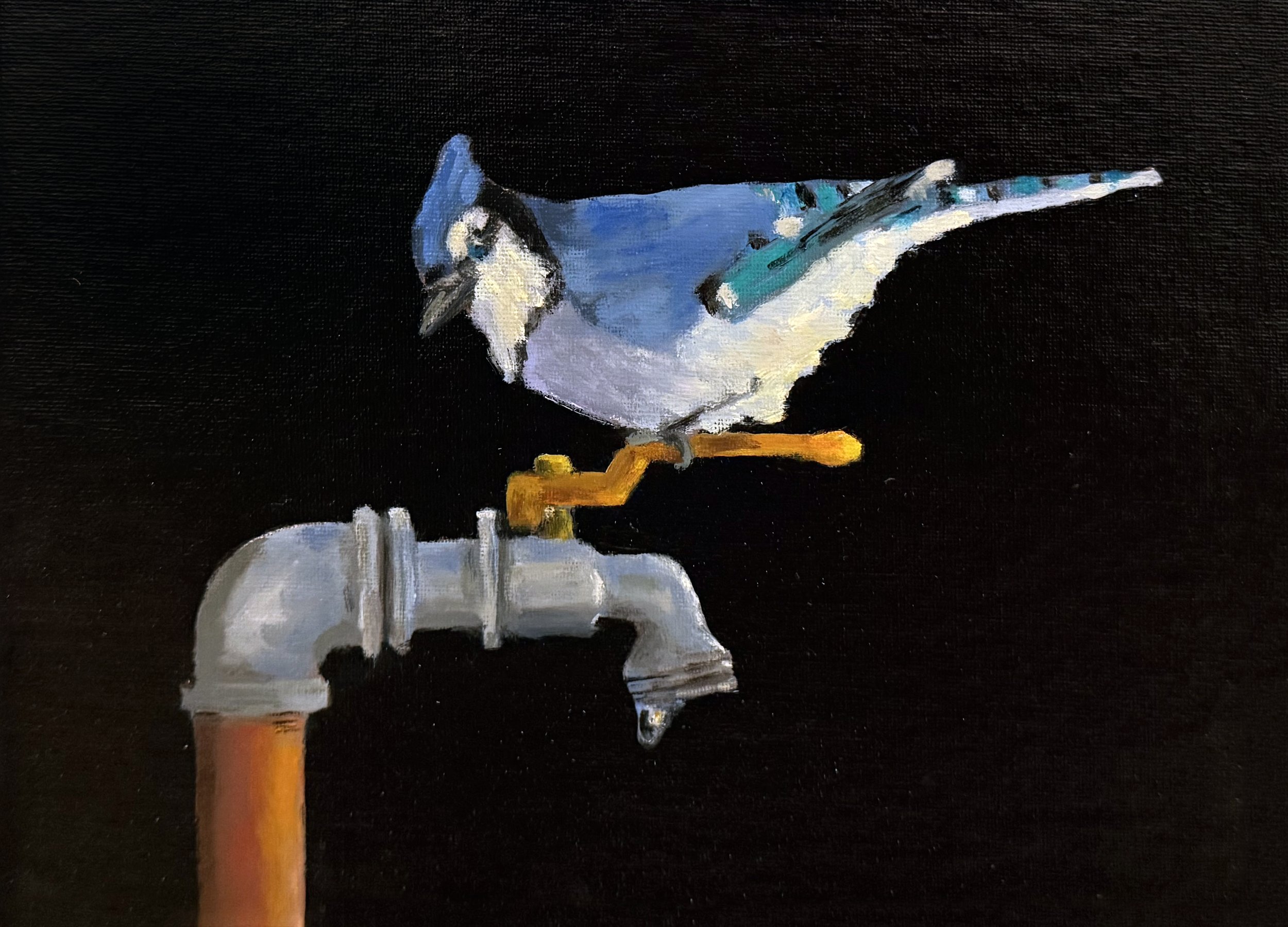 Blues and Orange, 9x12.jpg