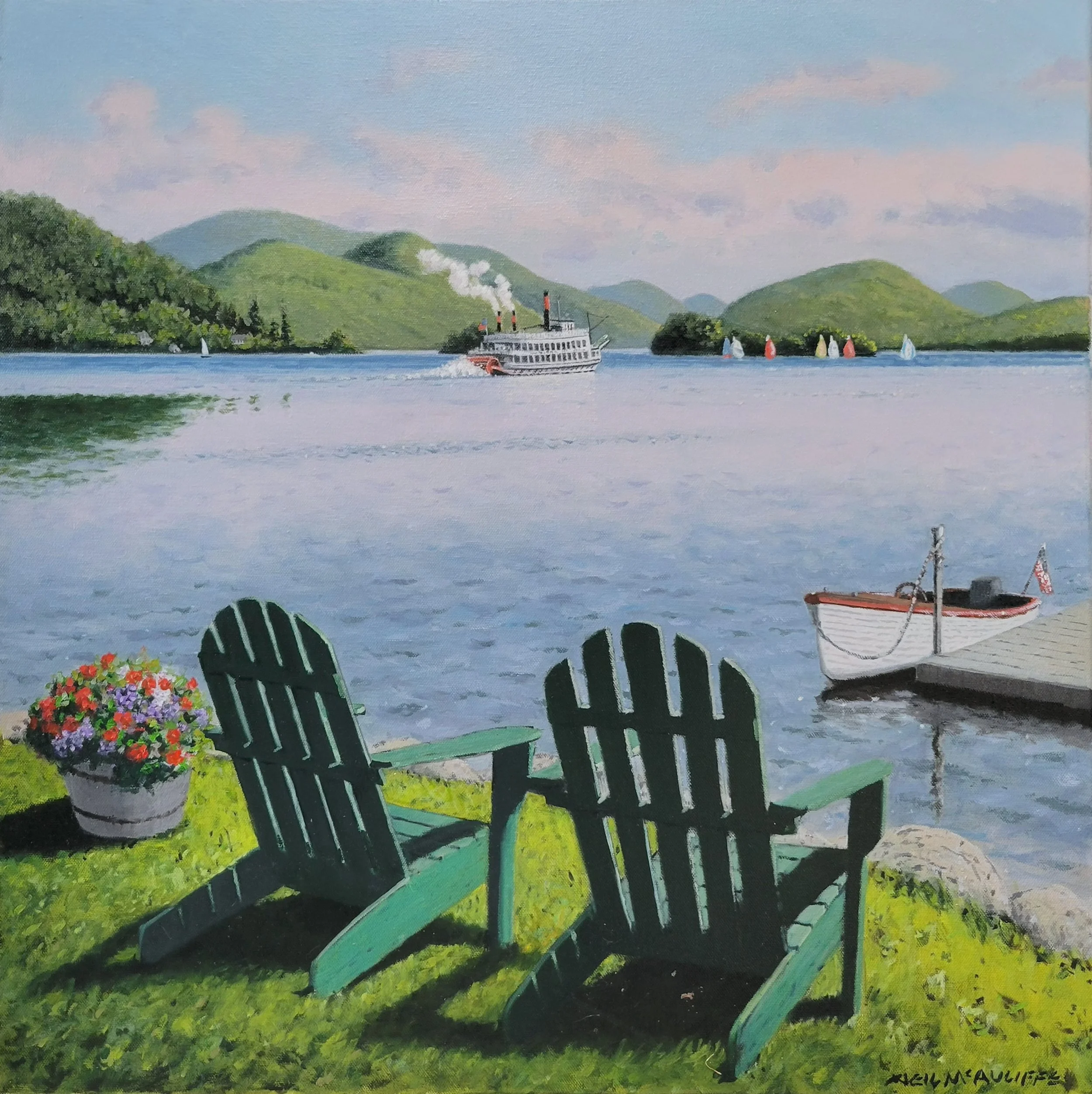 Lake George Morning Light, 24x24