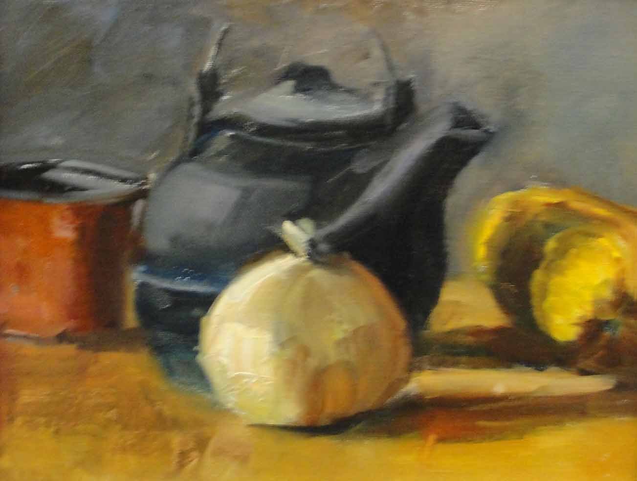 Iron Teapot, 6x8