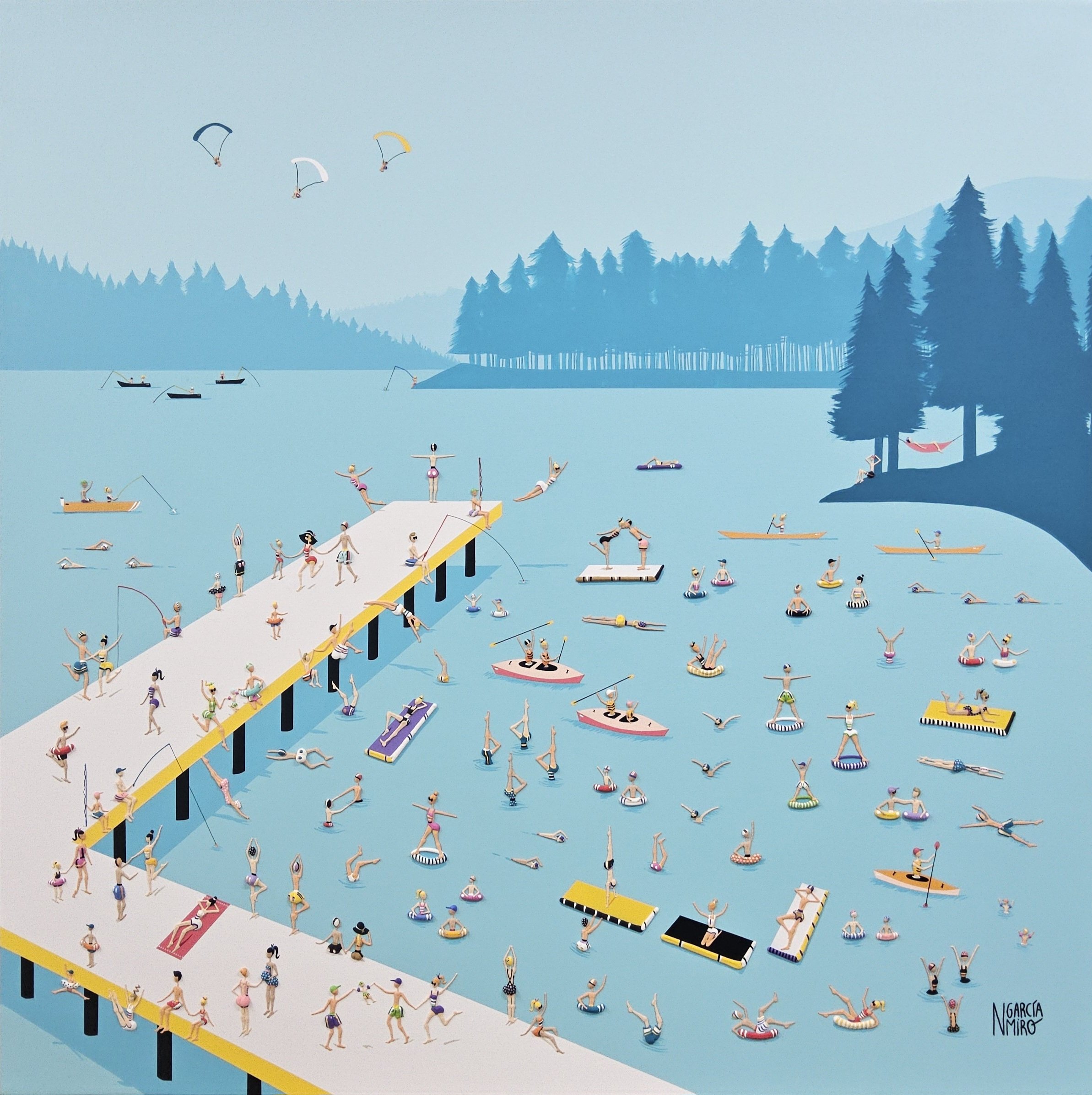 N. Garcia 100x100 En el lago.jpg