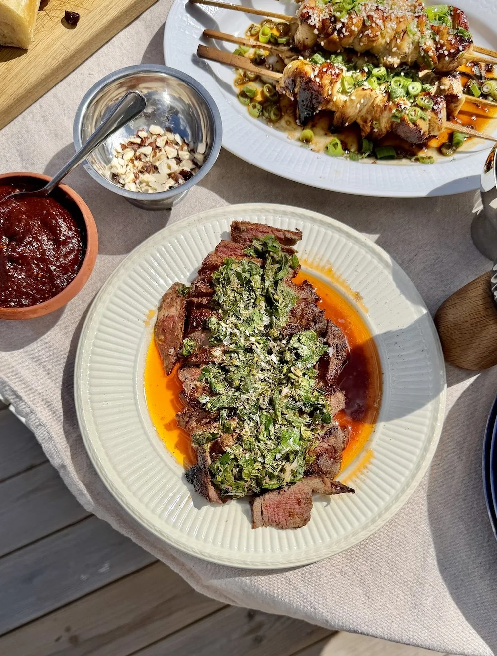 Indrefilet med hjemmelaget BBQ og chimichurri