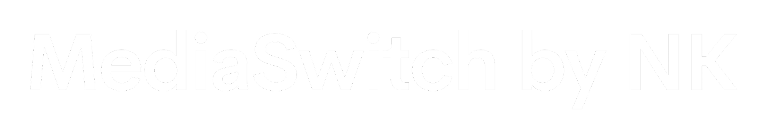 Black background with white text reading 'MediaSwitch by NK'.