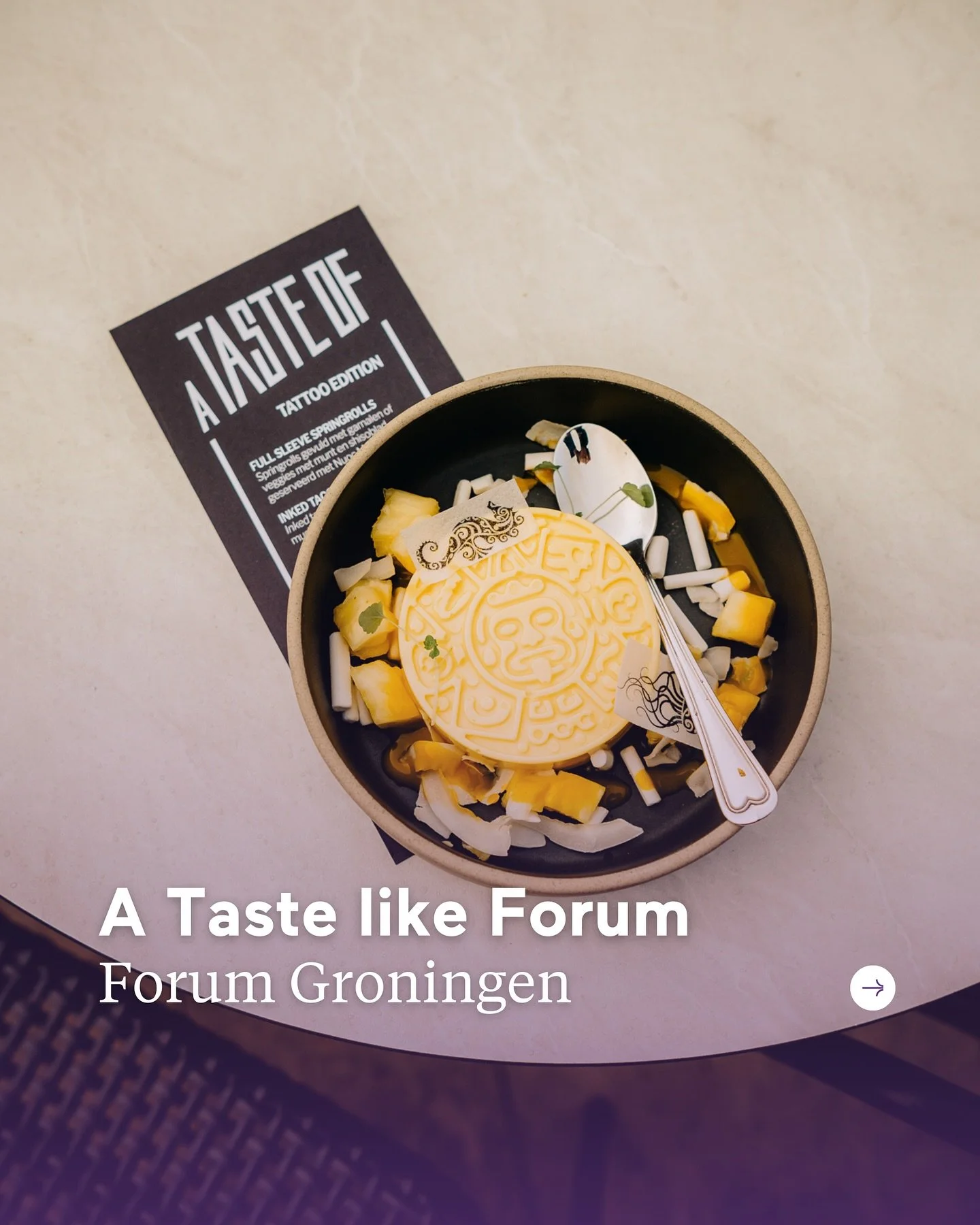 Wie zegt dat kunst geen smaak kan hebben?🤔

In september vond de derde editie van A Taste of Forum plaats in @ForumGroningen, waar kunst, creativiteit en smaak in de hoofdrol stonden. De tattoo-expositie werd op een verrassende wijze vertaald naar c