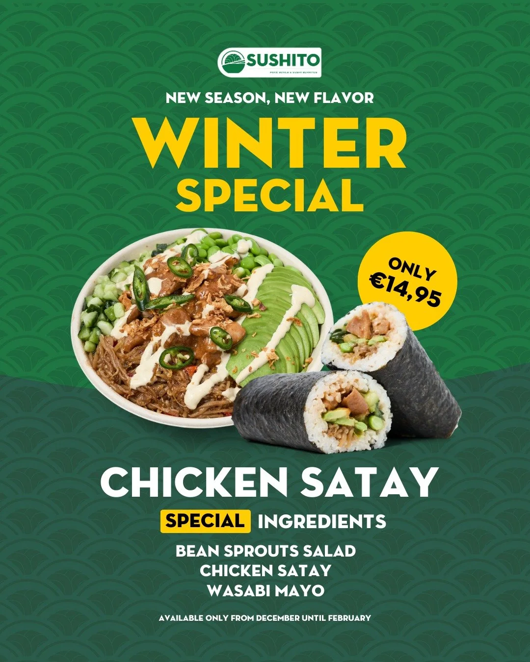The Chicken Satay is back and better! Available from December through February