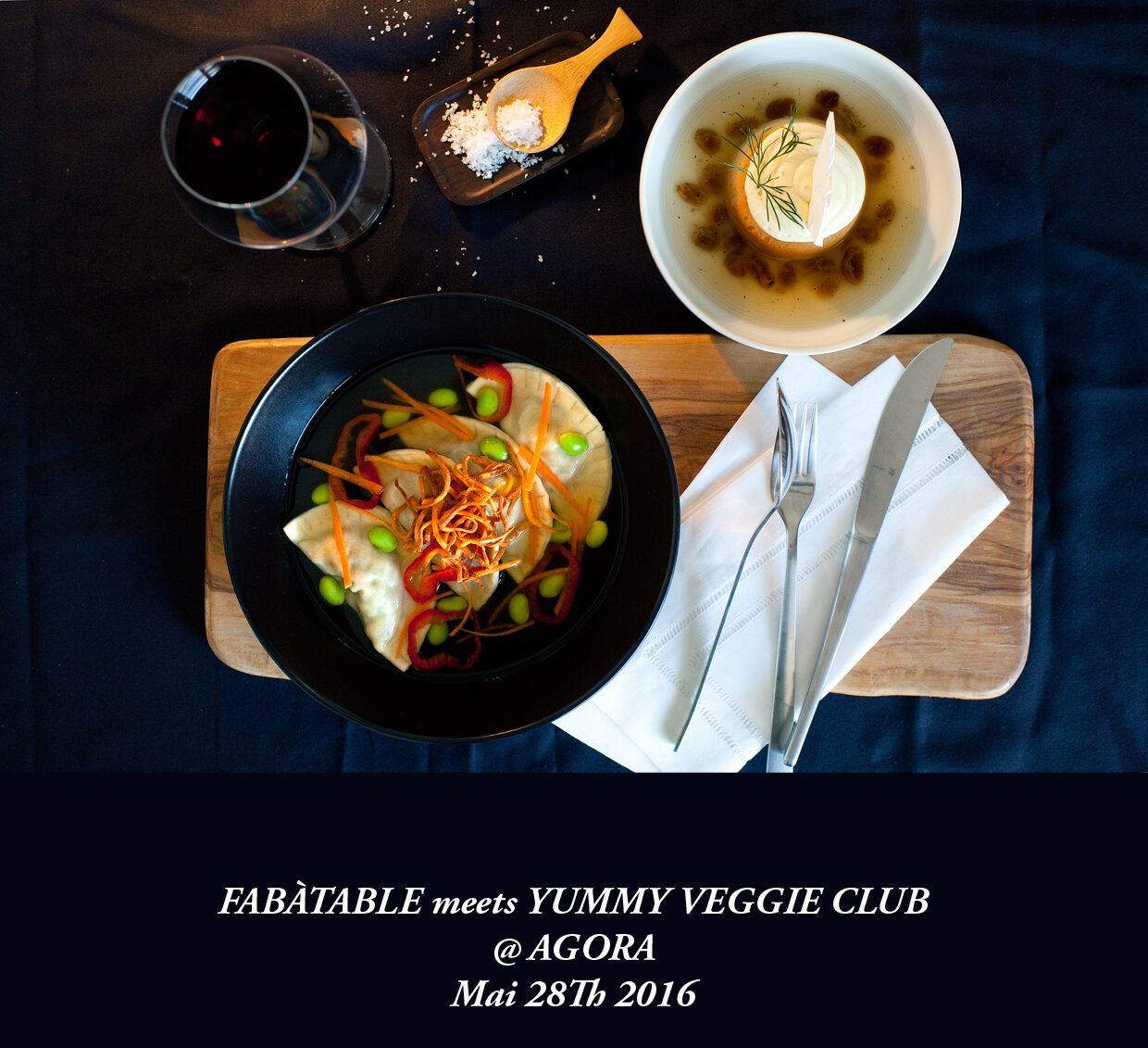 Fabàtable meets Yummy Veggie Club @ Agora Café Berlin Neuköln on the 28th of May