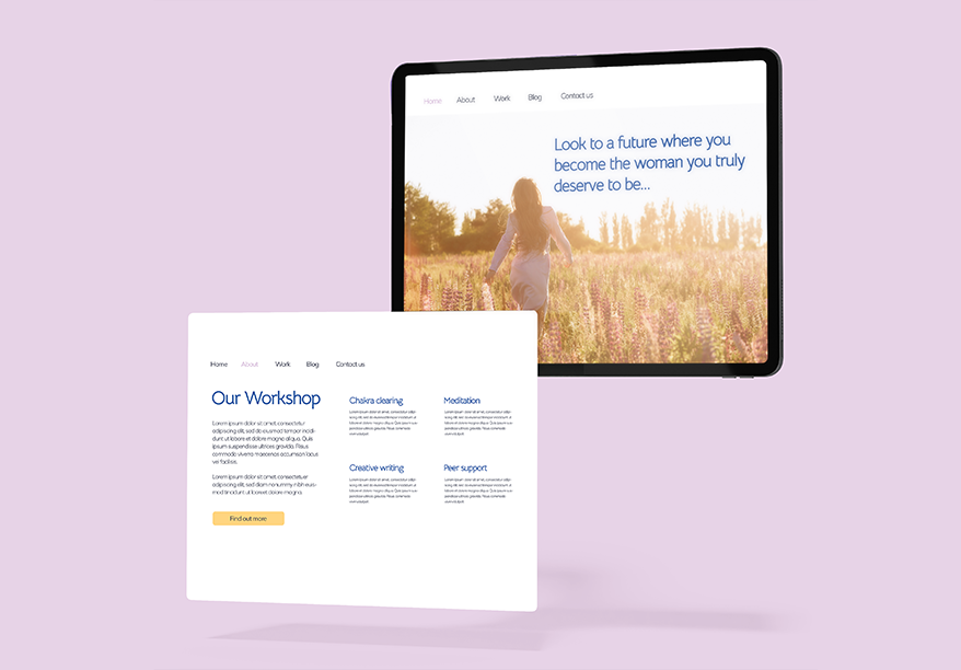 Wellbeing community organisation Website Dsign