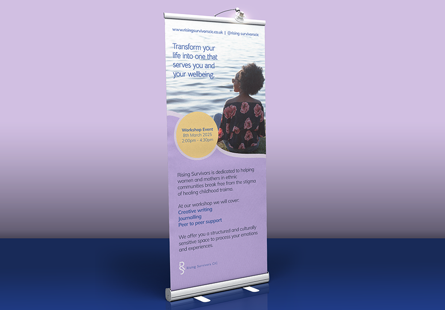Wellbeing community organisation pop-up banner