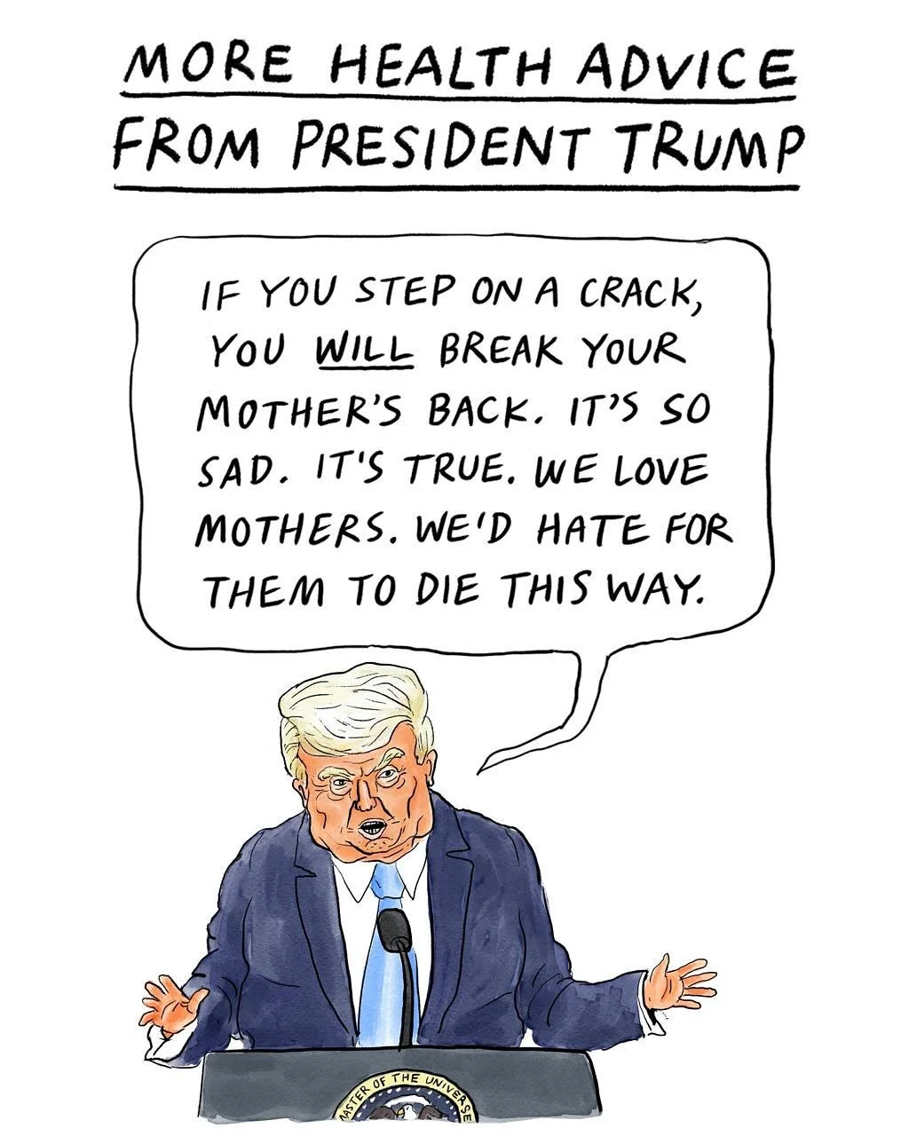 Transcribed a Trump press conference for @newyorkermag🌟 
&mdash;-
Thanks @emmaewallen and @craezy for running this one 🐸