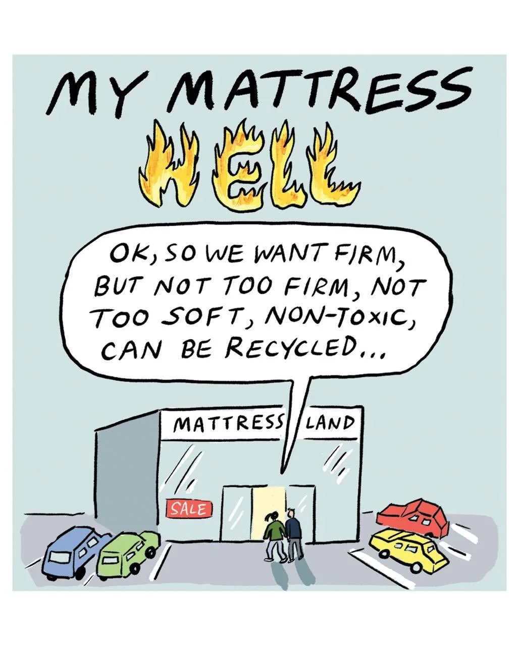Dante never went mattress shopping 🔥 
&mdash;
For the @gdnsaturday magazine in the @guardian